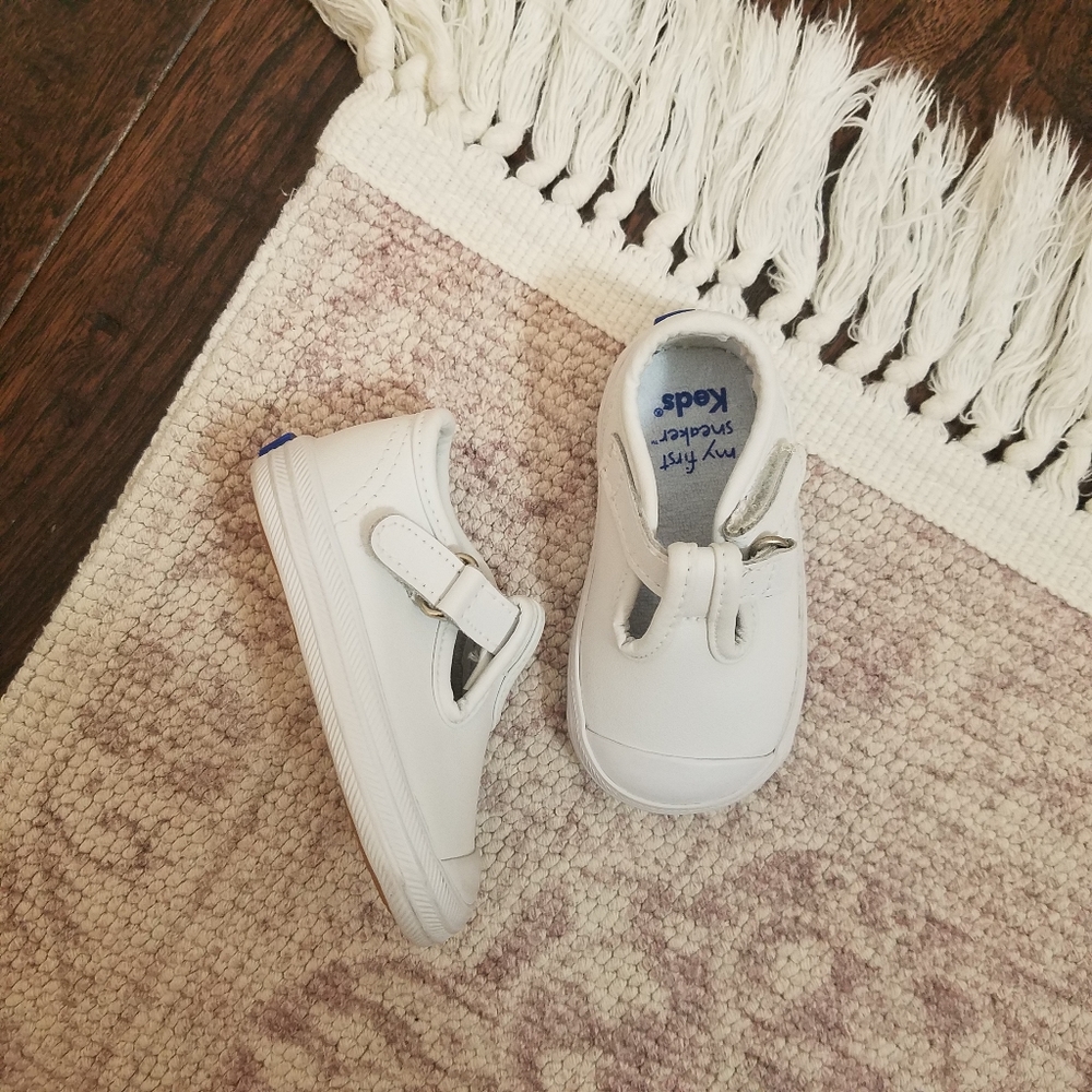 Keds champ white cap toe t strap mary jane sneaker
